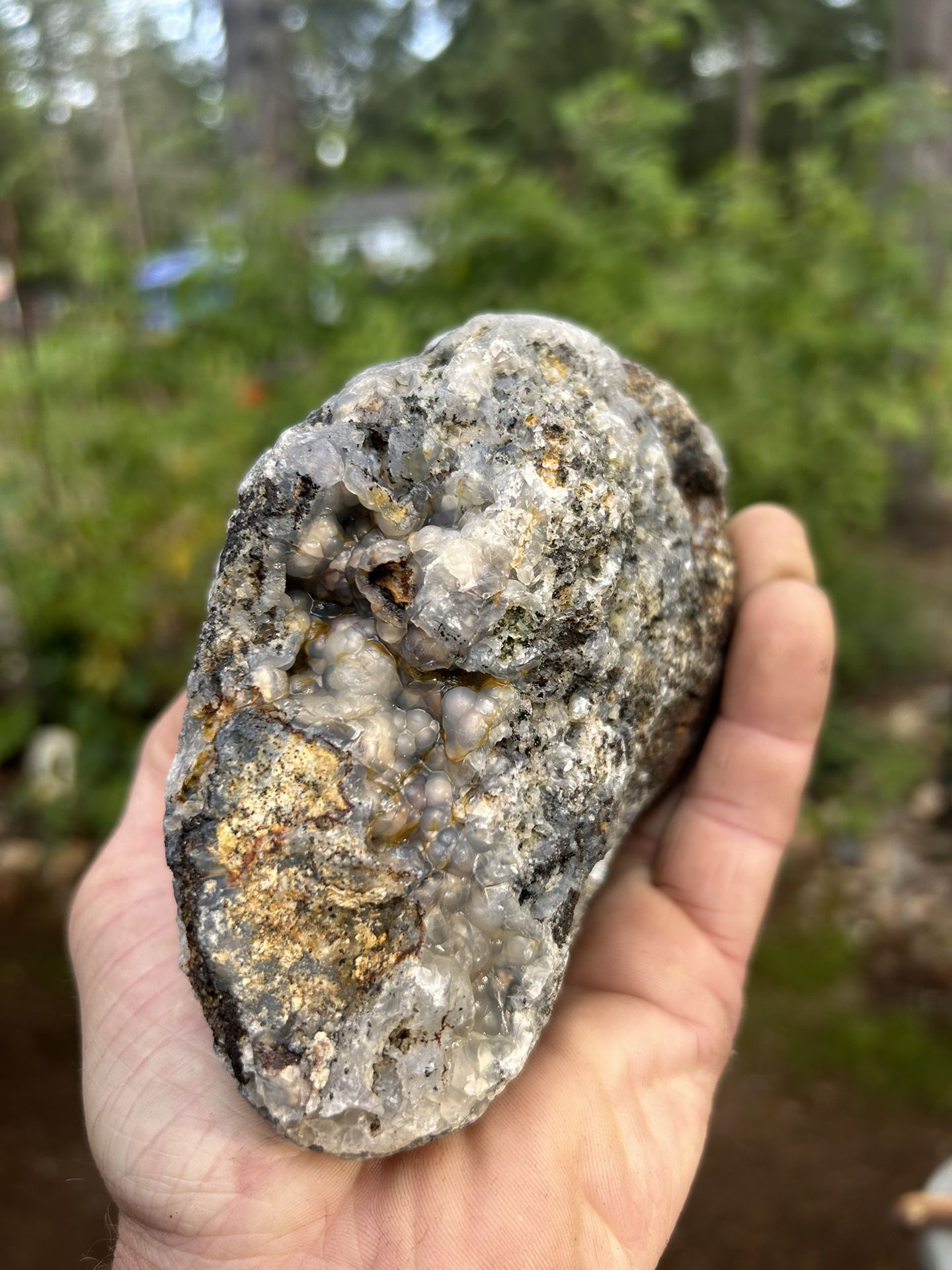 Large Multi Colored Botryoidal Agate