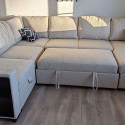 New Sleeper Sectional Couch/ Includes Free Delivery 🚚 and Assembling!