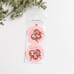 Strawberry Shortcake Car Coasters Set Of 2