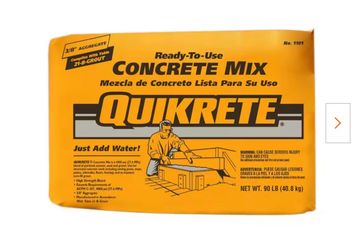 Free, just pick up in La Mirada.   Two 90 pound bags of Quikkrete Concrete Mix.