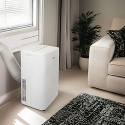Whirlpool 8,300 BTU (12,000 BTU ASHRAE) 115V Portable Air Conditioner with Remote, Cools up to 550 sq ft,WHNP121AW