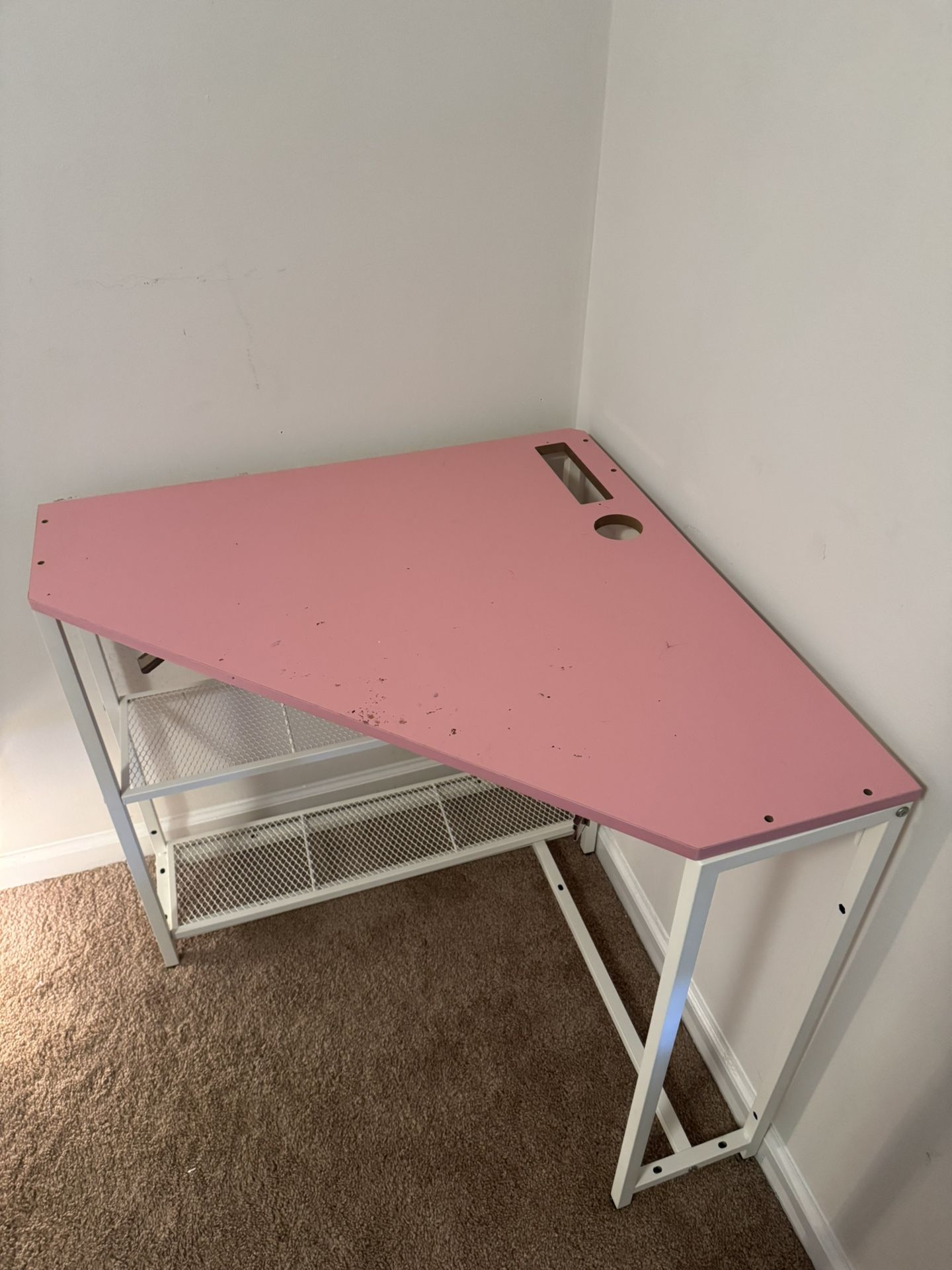 Pink Gaming Desk