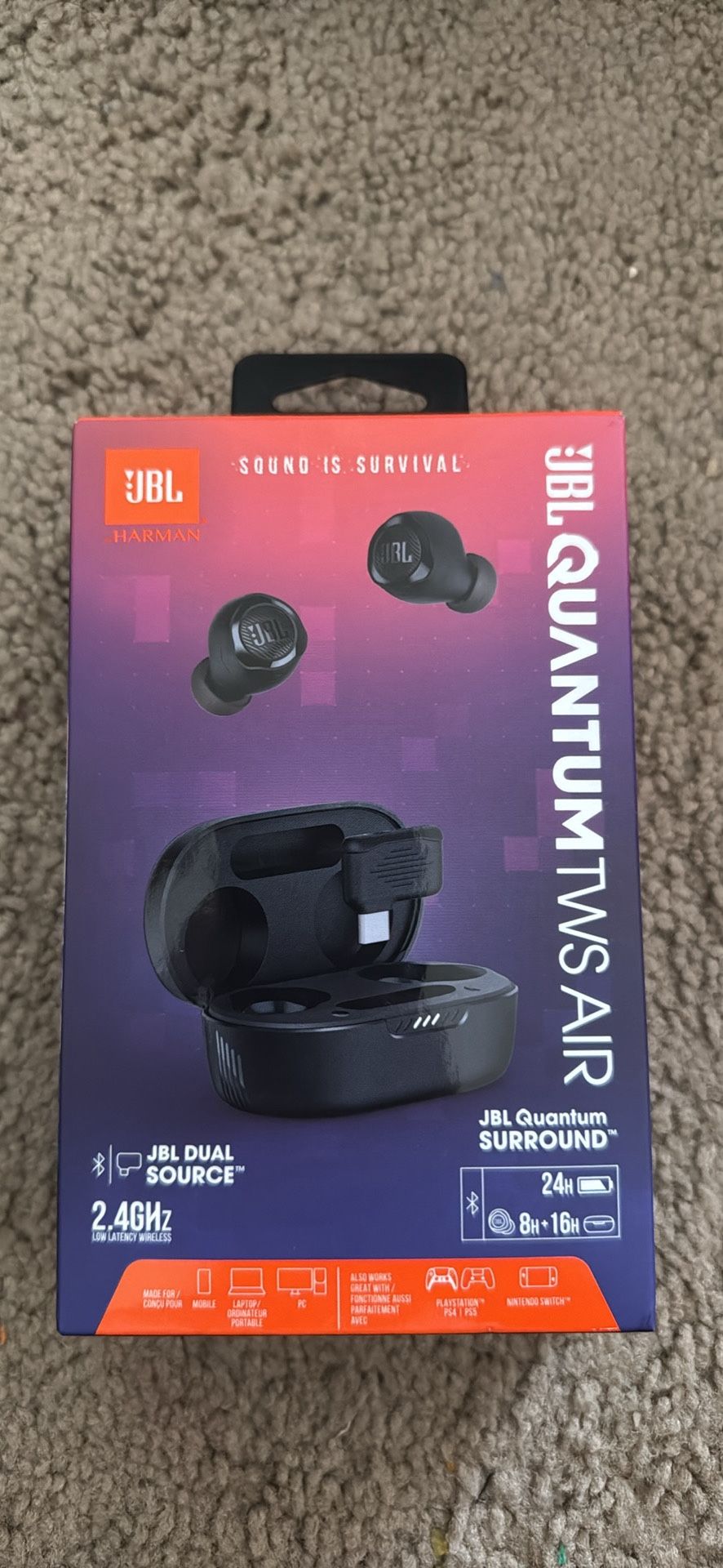 JBL Quantum TWS AIR - True Wireless Gaming Earbuds