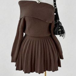Autumn dress brown
