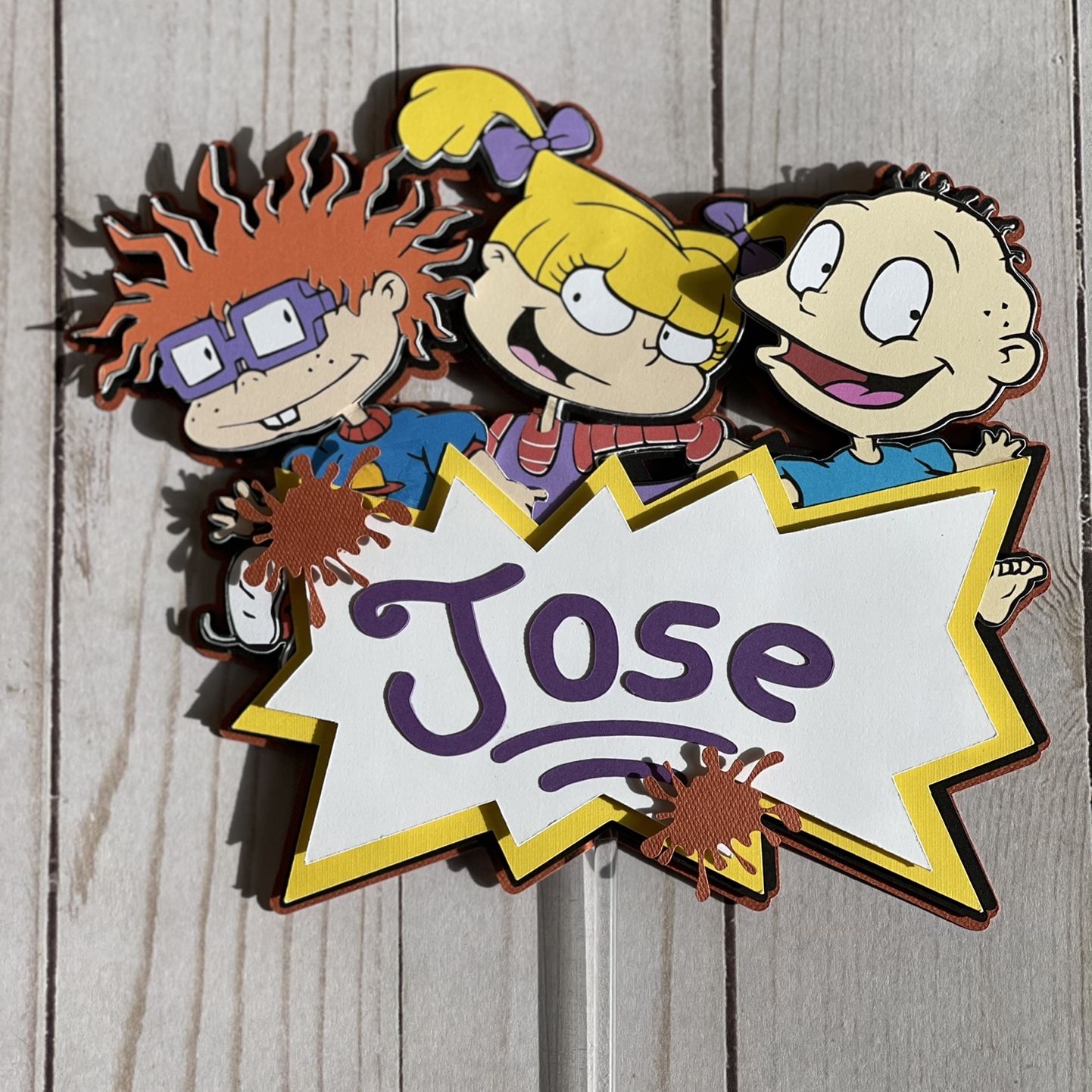 Rugrats Cake Topper Personalized With Name