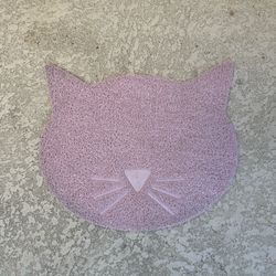 pink cat litter mat 