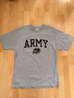 Vintage Army Black Knights Y2K Grey T-shirt Mens Size Large 