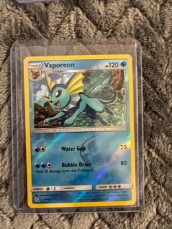 Pokemon Vaporeon Holo Pokemon Card 18/68