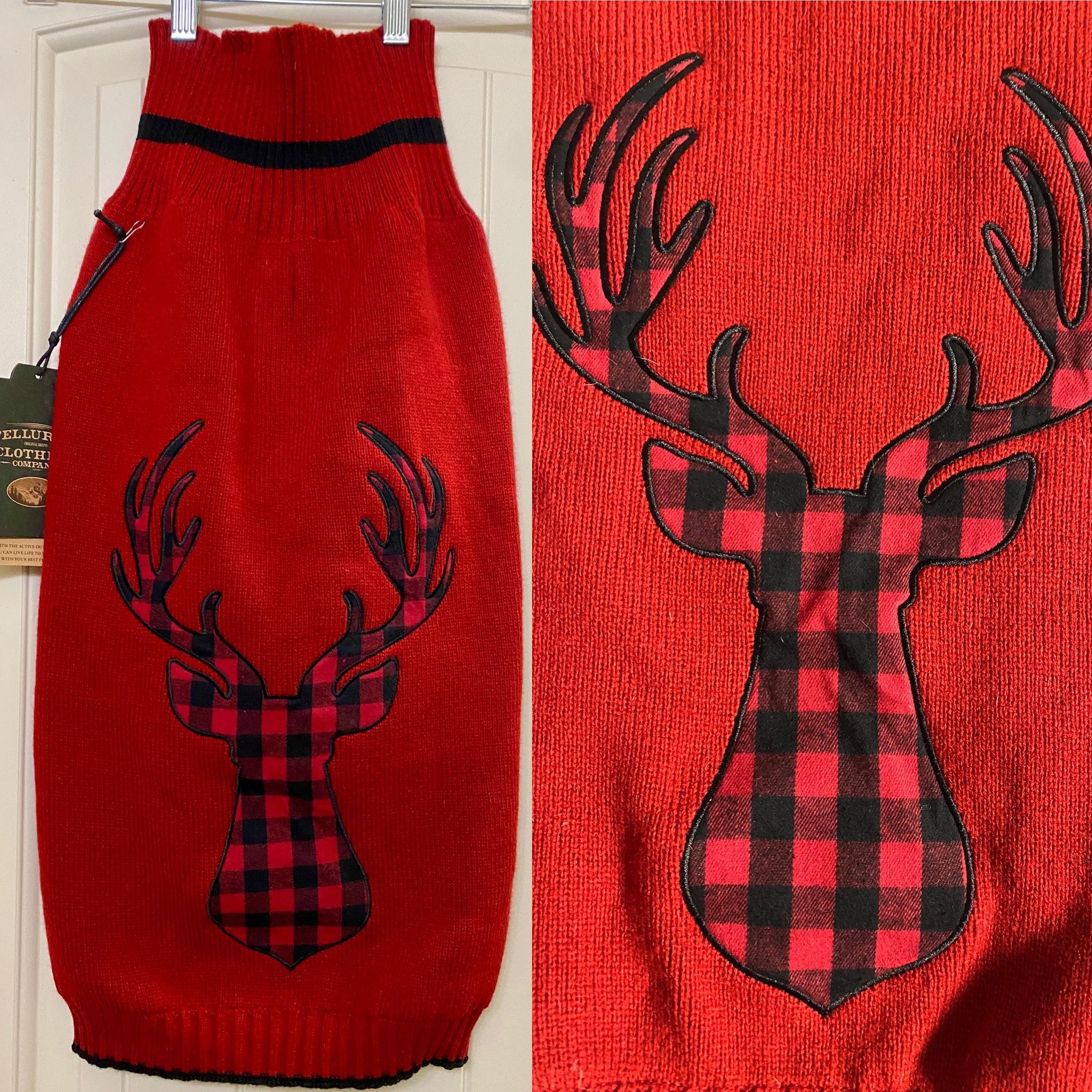 Dog XL Red Christmas Sweater, New