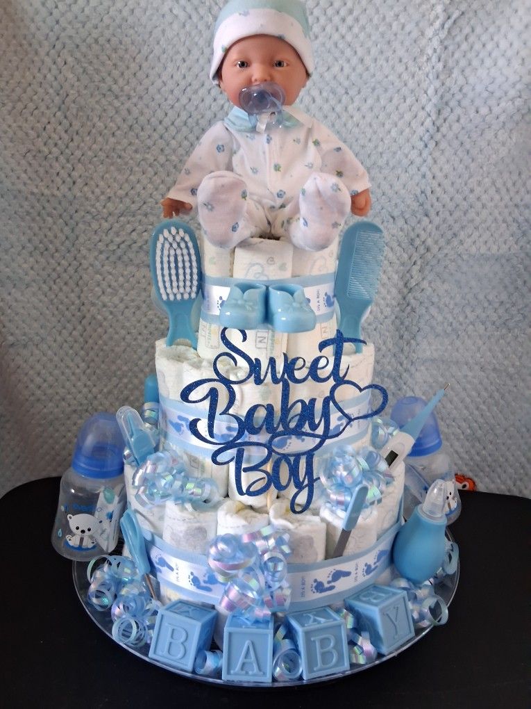 Its A Boy Diaper Cake 