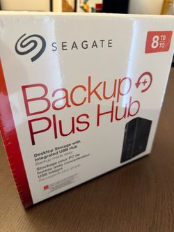 Seagate Backup Plus Hub 8TB External Hard Drive – NEW/SEALED