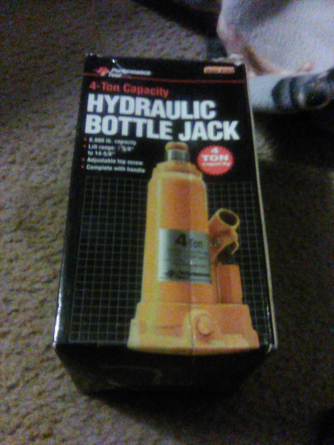 Hydraulic bottle jack 4 ton