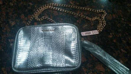 Victoria's Secret silver & gold handbag