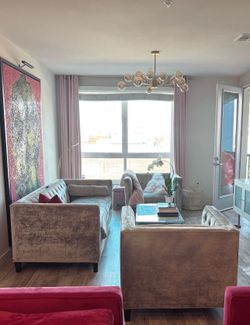 Velvet Gray living room set