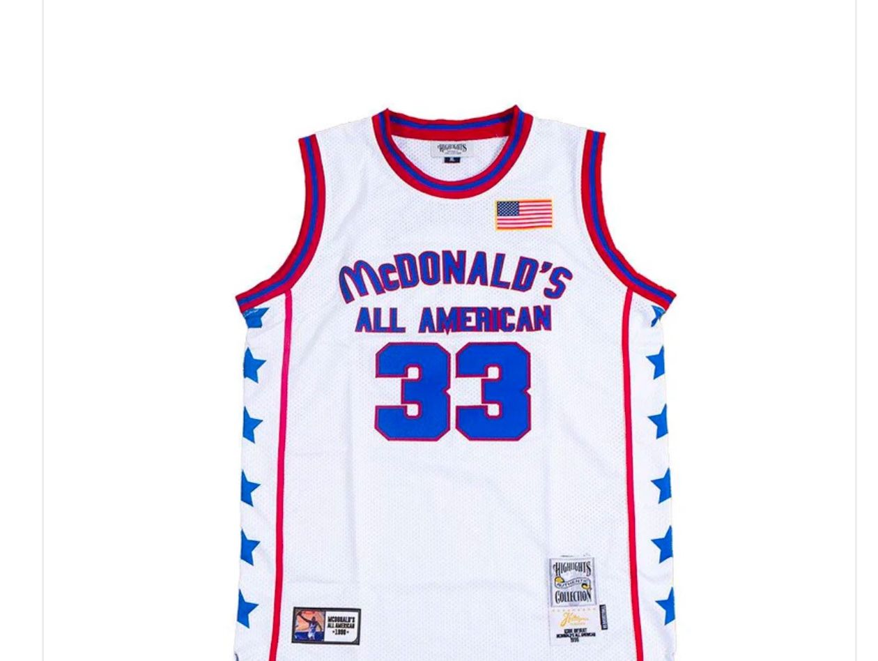 KOBE HS WHITE ALL AMERICAN JERSEY