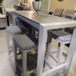 High-top outdoor table.