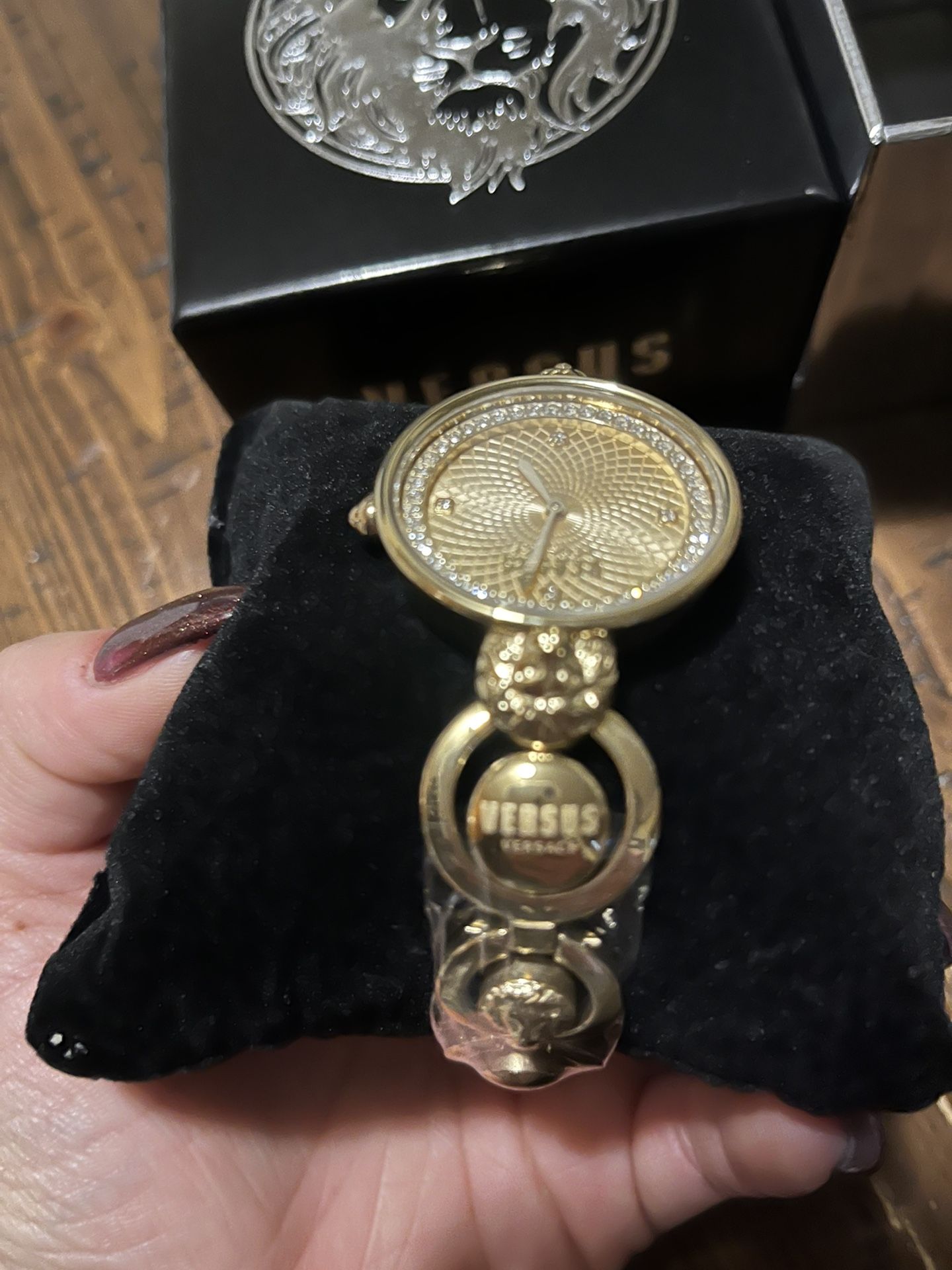 Womens Gold Versace Watch