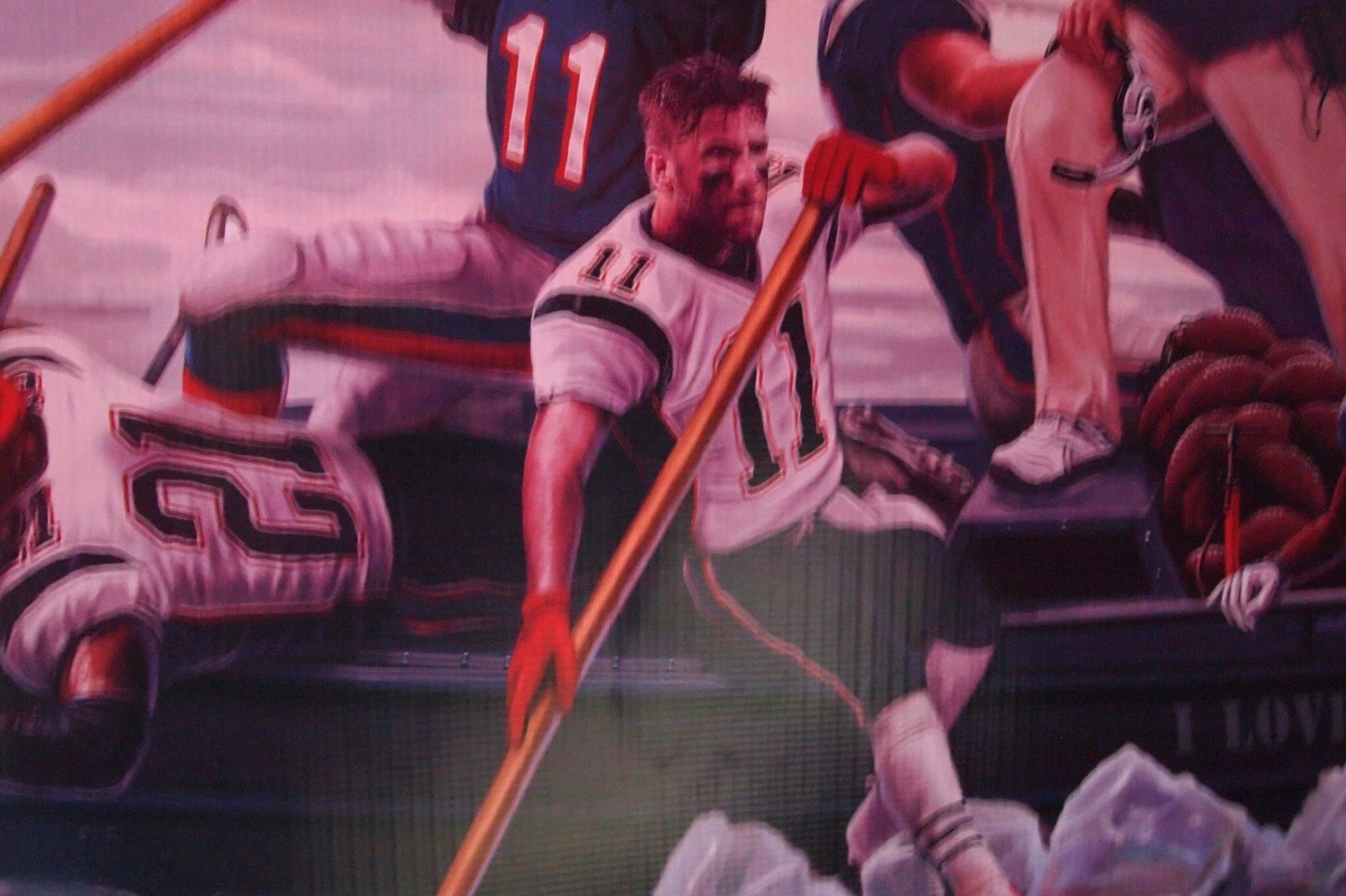 Patriots Canvas Banner “Crossing The Charles”