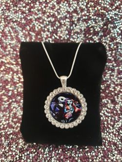 Jack Skellington and Sally pendant