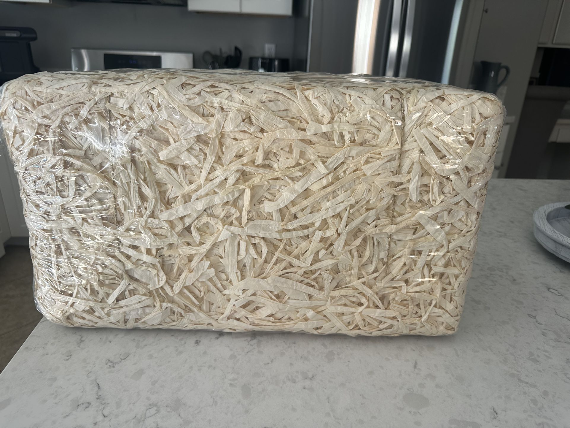 New fake hay bale for decoration
