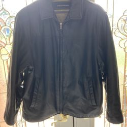 Mens Dockers Leather Jacket