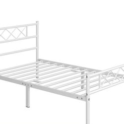 Twin Size Bed Frame(white)