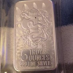 5 Ounce Silver Bar