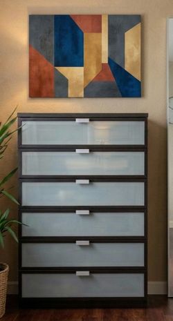 Ikea frosted glass dresser