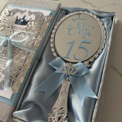 Invitation Party Hand Made Mirror 15 Years Quinces Quinceañera 
