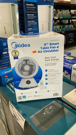 Midea 6" Smart Table Fan & Air Circulator $35