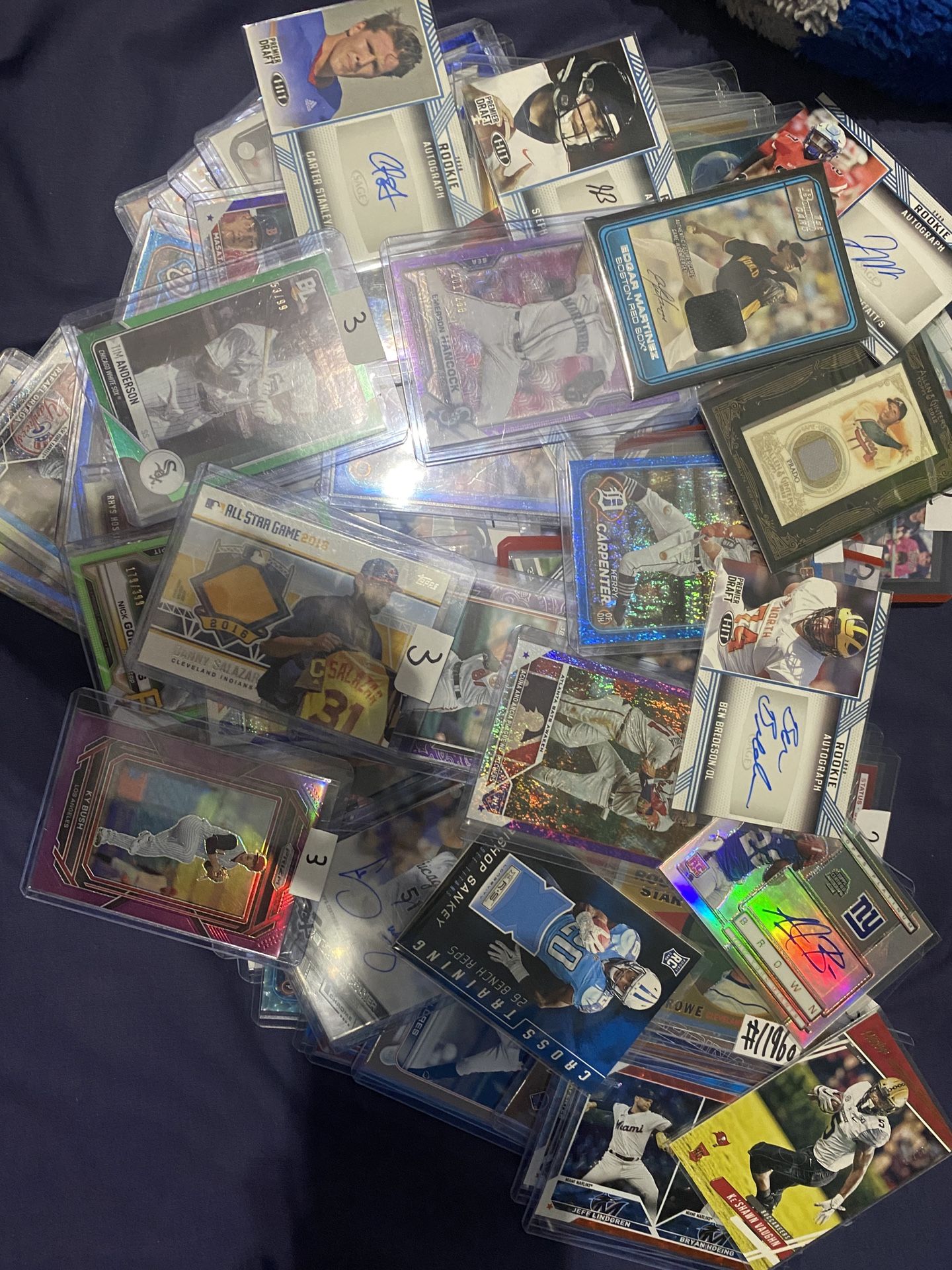 Sport cards all numbered autos and patches $240 obo