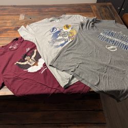 Lot of Three Tampa Bay Lightening T-Shirts