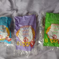 3 McDonald's Ty Beanie Babies From 1999
