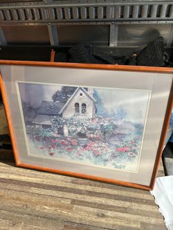 Farm House Art with Frame
