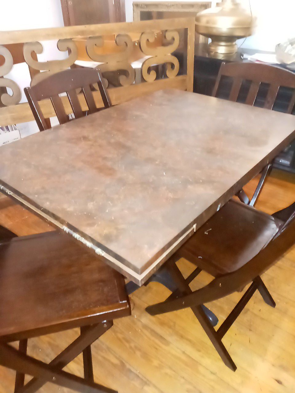 1960s kitchen table real wood