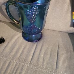 Blue Carnaval Pitcher