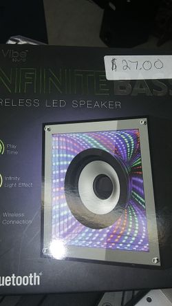 VIBE INFINITE BASS WIRELESS LED BLUETOOTH SPEAKER! BRAND NEW IN BOX!