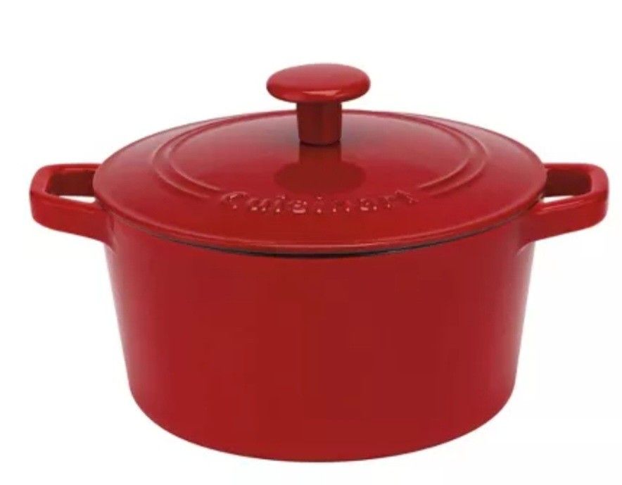 Cuisinart Chef's Classic 3qt Red Enameled Cast Iron with Cover
