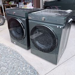 🧺 Samsung SmartThings Bespoke Washer & Electric Dryer Combo — USED (Good Condition)