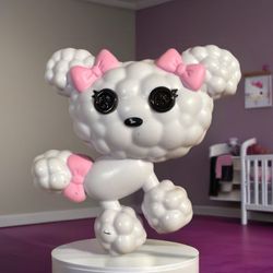 Lalaloopsy Cloud E-Sky Doll Pet NO DOLL White Poodle Plastic EUC