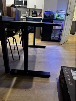 Stand Steady Tranzendesk | 55 Inch Dual Level Standing Desk with Shelf | Easy Crank Height Adjustable Sit to Stand Desk | Stand Up Workstation with Mo