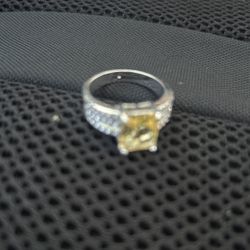 Yellow Sapphire Ring 