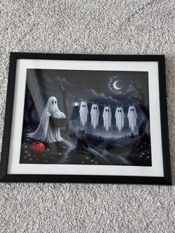 Ghost laundry wall decor