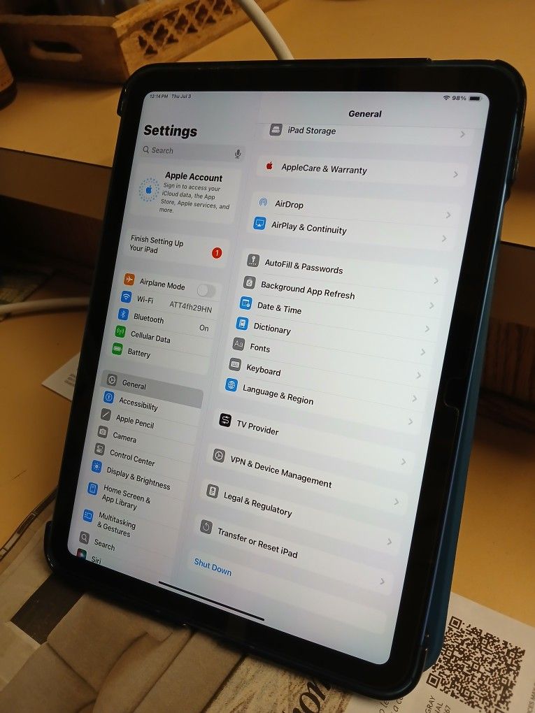 Apple iPad Blue 10th Generation (2022) 10.9" 64GB WiFi + 5G Cellular