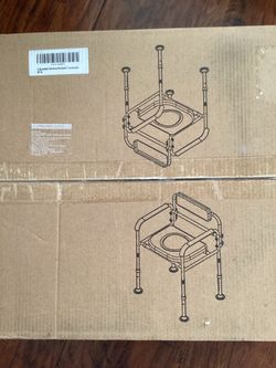 Adjustable Medical Bedside Commode