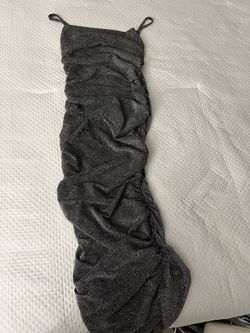 Black With Silver Glitter Dress