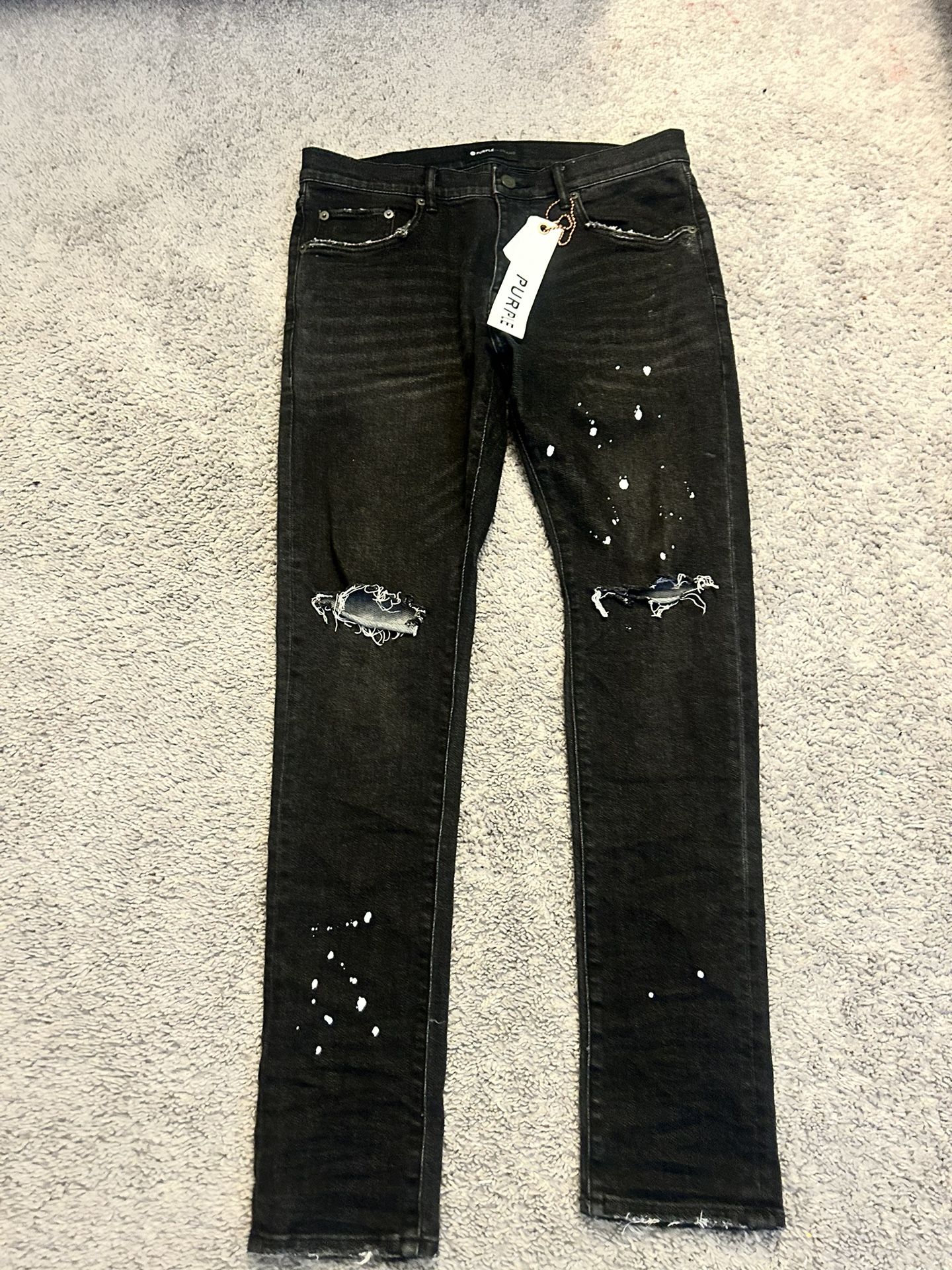 Black Purple Jeans