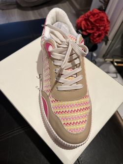 Oasis Society Pink Sneakers Size 7.5