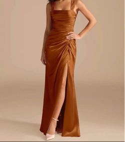Azazie Jesaphine Satin Maxi Dress