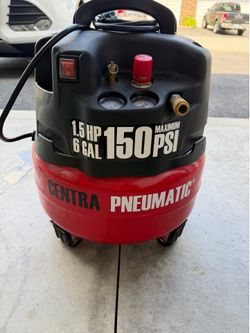 Air compressor, 1 1/2 HP 120-160 PSI